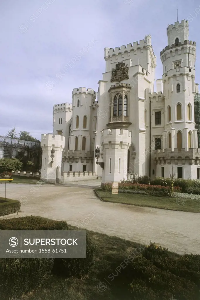 The Czech republic, Hluboka, palace   Czech republic, sight, buildings, palace buildings, architecture, construction, style, Neugotik, Gothic