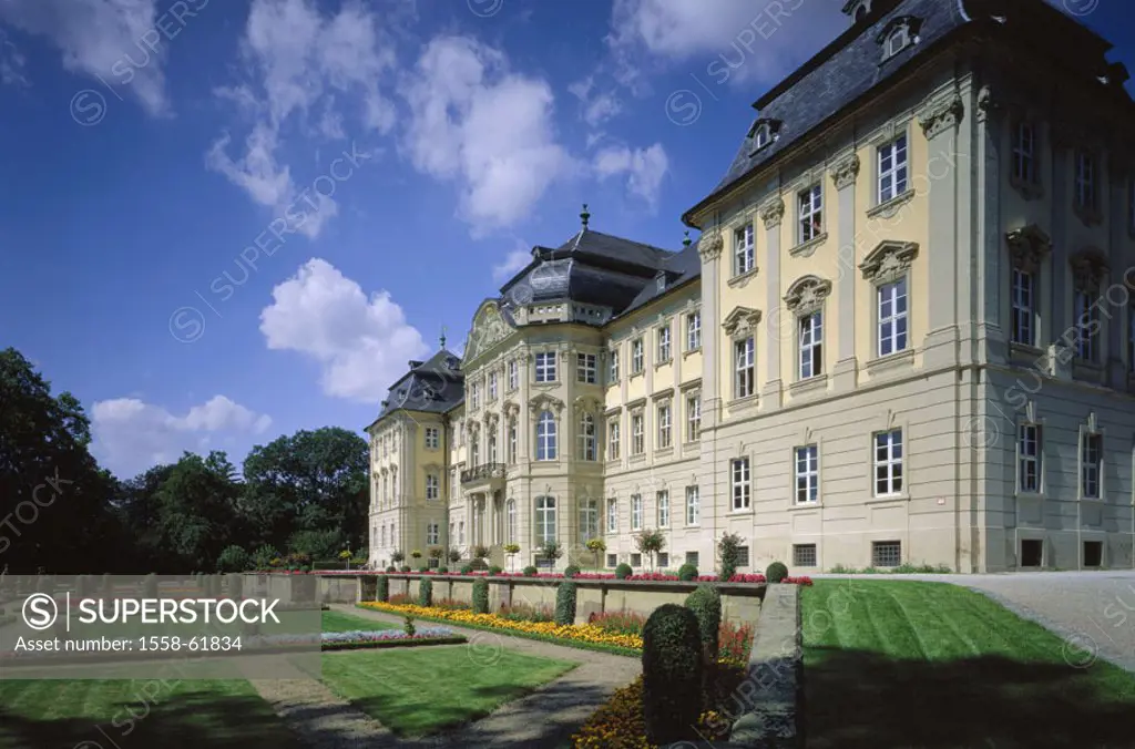 Germany, Bavaria, Lower Franconia,  Werneck, palace, garden  Europe, Central Europe, Southern Germany, sight, park, park, grounds, palace buildings, s...