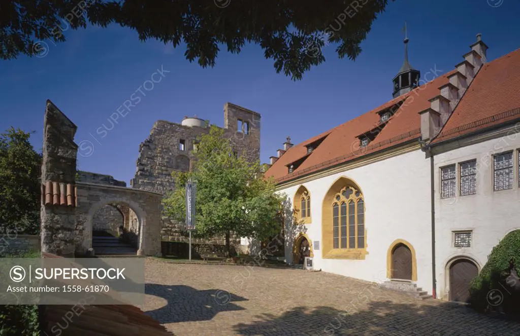 Germany, Baden-Württemberg,  Heath home in the Brenz, palace,  Lightens stone Europe, Central Europe, sight, palace buildings, buildings, construction...