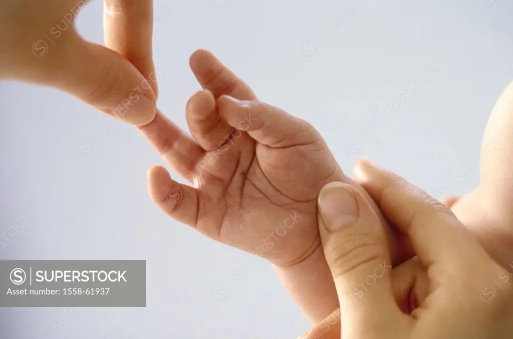 Women hands, baby, hand, fingers,  massages  Series, child, 6 months, body part, baby hand, woman, mother, parent, motherhood, welfare, touch, concern...