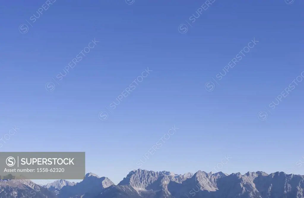 Karwendel, Soiernspitze, Wörner,  Western Karwendelspitze  Alps, North Tyrolean lime Alps, mountains, highland, mountains, mountain landscape, alpine ...