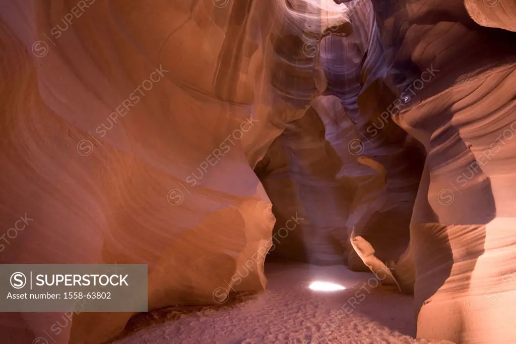 USA, Arizona, near page, Upper, Antelope Canyon, rocks, light idea    Series, North America,  United States of America, southwest, Antelope Canyon Nav...