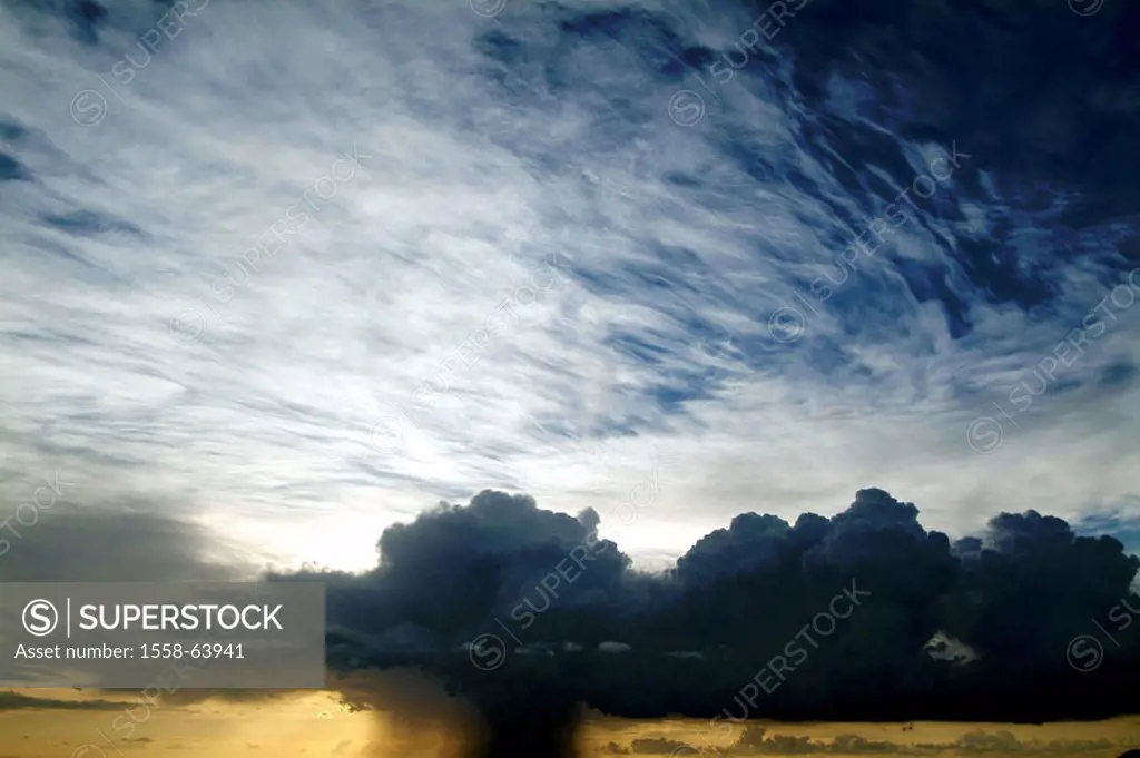 heaven, cloud mood,   Time of day, mornings, daybreak, morning light, sunrise, twilight, twilight, clouds, cumulus clouds, thunderclouds, light, gloom...