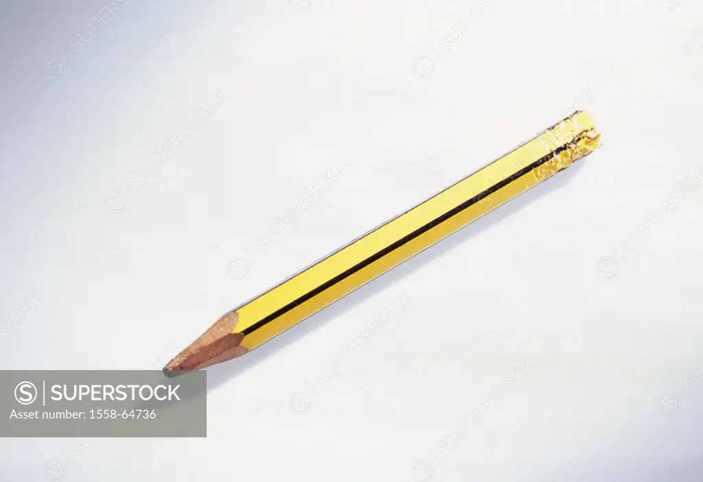 Pencil, ends, chews up, ungespitzt   Office, office material, school, instruction, recorder, writing utensil, pen, graphite pen, stylus, crayon, conce...