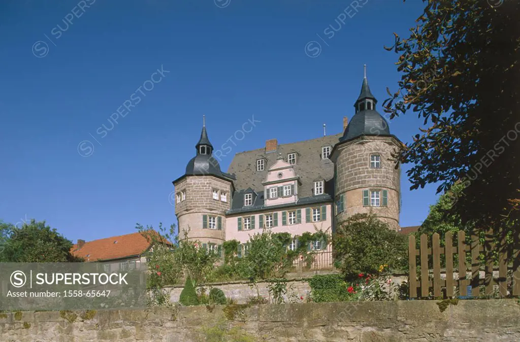 Germany, Bavaria, head franc, Coburger country, palace maple,  Construction, historically, architecture sight summer, outside