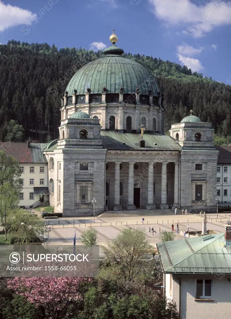 Germany, Baden-Württemberg, St. Blasien, cathedral,  Europe, Black forest, church, parish church, Klosterkirche  Sink Blasius, dome church, 1770-83, s...