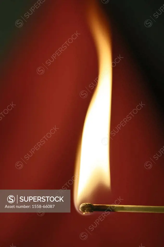 Match, flame,   Shines match, fires, light, vital, brightly, heat, ignites, ignited, ignited, playing with fire, red, appearance, fire appearance, con...