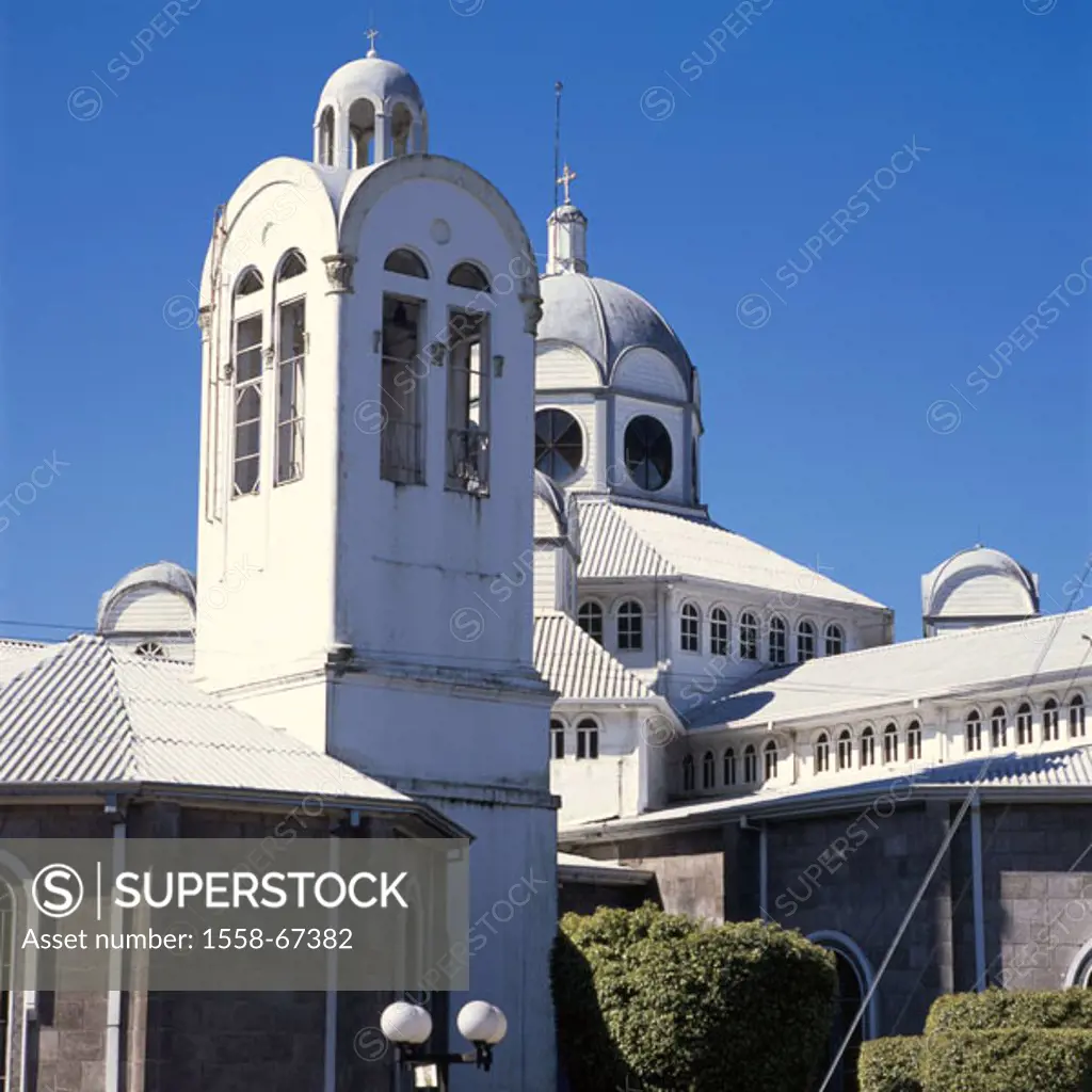 Costa Rica, Cartago, Basilica de Nuestra Senora de loosely Angeles  Central America, basilica, built 1926, style Byzantine, steeple, belfry, architect...