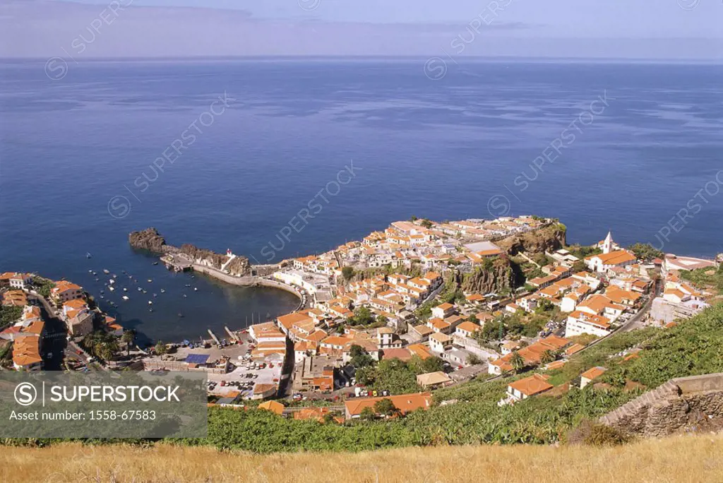Portugal, island Madeira, Camara de  Lobos, , sea  Europe, Atlantic island, destination, place, fisher place, coast place, harbor, Atlantic, outlook, ...