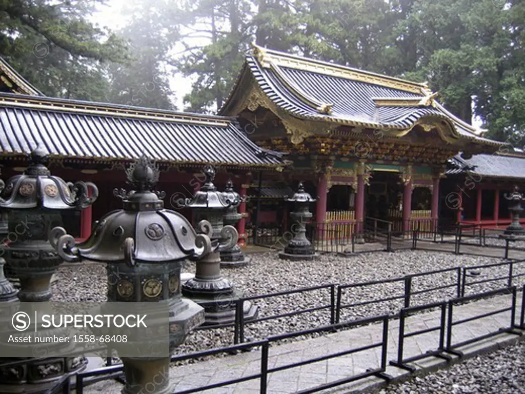 Japan, Nikko, Toshogu-Schrein,  Tokugawa Ieyasu mausoleum, entrance,  Asia, Eastern Asia, sight, temples Rinno-ji, UNESCO-World Heritage Site, Torgebä...