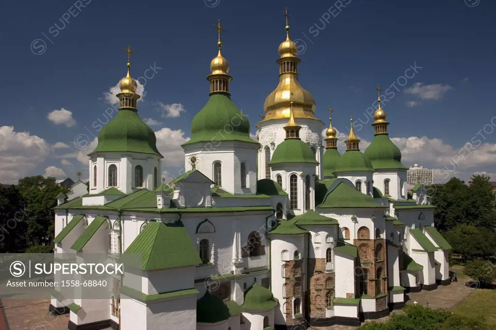 Ukraine, Kiev, Sophien-Kathedrale   Europe, Eastern Europe, capital, sight, UNESCO-World Heritage Site, church, chapel, sacral construction, cathedral...
