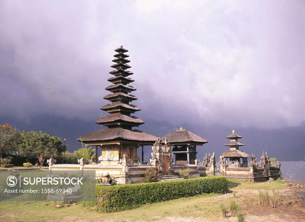Indonesia, Bali, Bedugul, Bratan-See,  Island, temples Pura Ulun Danu,   Asia, southeast Asia, babies Sudan island, brine Bratan sea Baratansee pagoda...