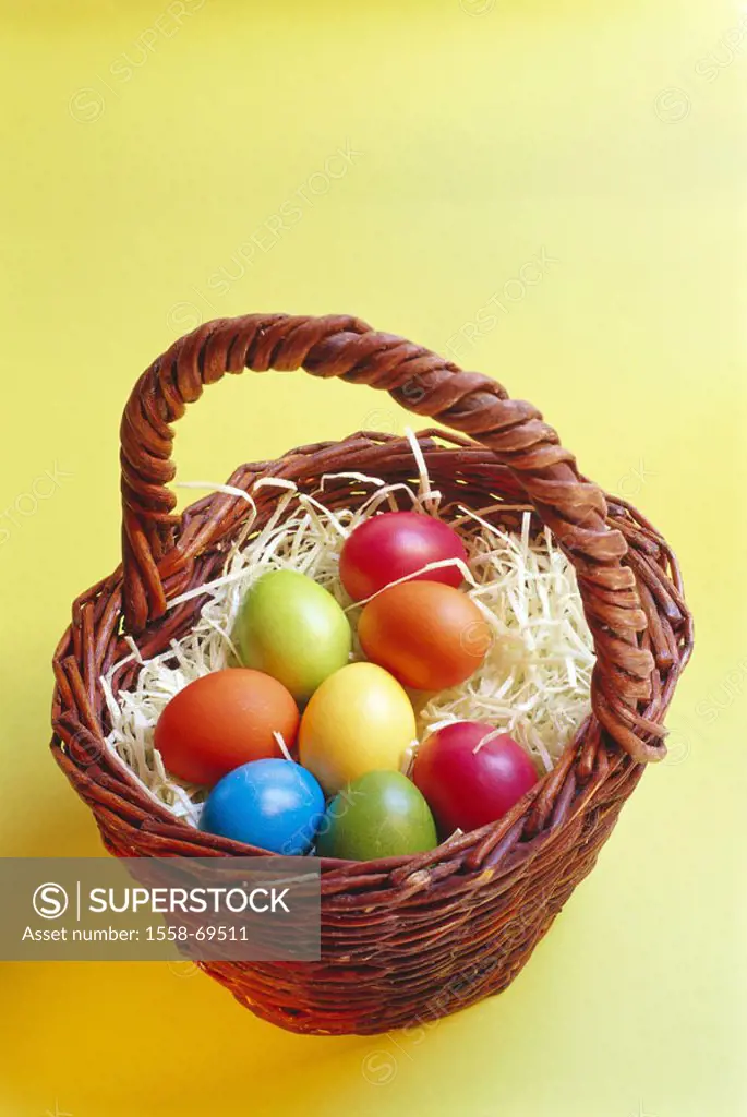 Easter, basket, Easter eggs   Easter, Eastertime, traditions, Easter traditions, tradition, eggs, colorfully, colorfully, pussy,  different, Easter ne...