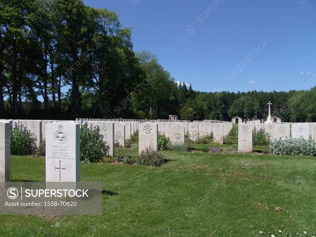 Germany, Upper Bavaria, Dürnbach, Soldier graveyard, diggers,  Bavaria, near lousy brook, graveyard, ´Cemetery´, Commemorations, memory, world war, 19...