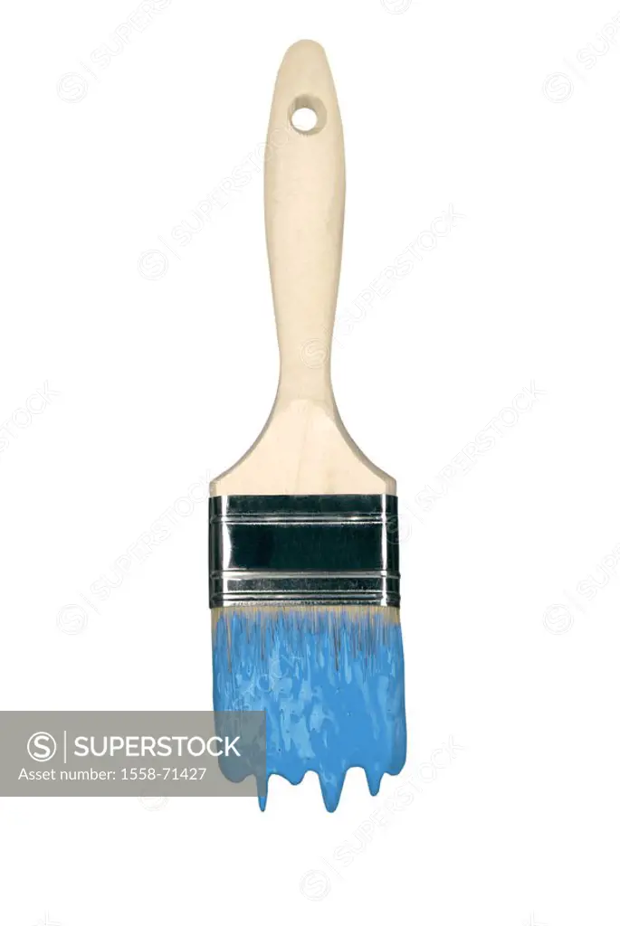 Painter brushes, color, blue, drips   Brushes, flat brushes, wall color, drips, symbol, painter performances, colors, paints, renovation, housing reno...