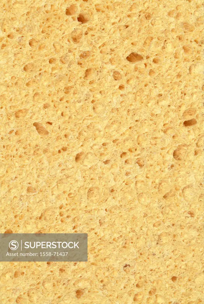 Finery sponge, yellow, close-up   Household articles, finery utensils, household sponge, sponge, symbol, cleans, wipes, tidiness, cleaning, cleanlines...