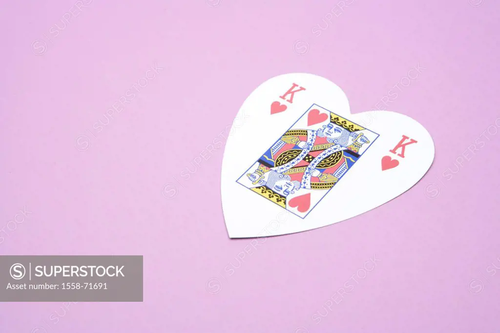 Card, heart-shaped, heart king   Series, card game, card, game, gamble, luck, heart king, playing concept, sex poker striptease poker love game saying...