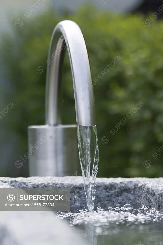 Drinking water wells, faucet, running  Wells, source water, groundwater, water, drinking water, freshwater, water supply, newly, drily, refreshment, c...