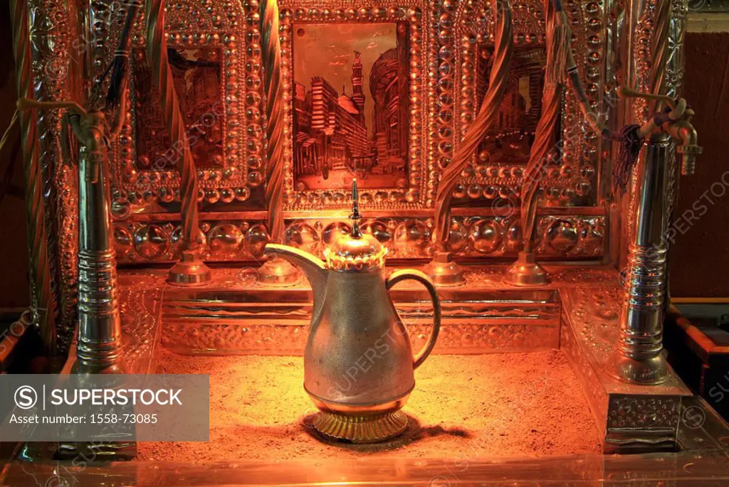 Egypt, Sinai, Sharm esh-Sheikh,  Oven, tea-pot,   Sinai peninsula, Sharm El Sheikh, destination, mug, metal mug, metal ornamentation, ornamentation, s...