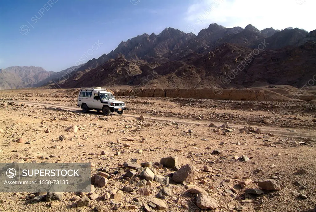 Egypt, Arabic desert, jeep safari   Series, Africa, of Hurghada, desert mountains, desert landscape, mountain desert, stone desert, landscape, nature,...