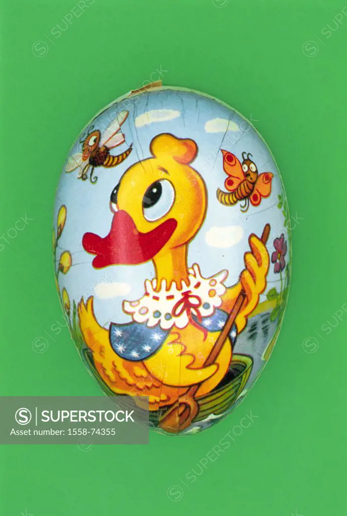 Füll-Ei, Easter motive,   Series, Easter egg, Pappei, Papp-Ei, cardboard Easter egg, Oster-Füllei, Oster-Füll-Ei, Füllei, motive, duck, boat trip, pai...
