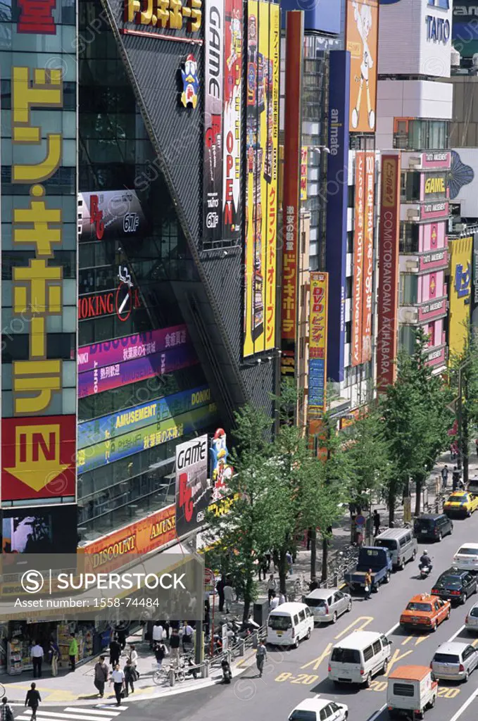 Japan, island Honshu, Tokyo, Akihabara, Electrical District, Einkaufsstraße, shops, overview, Asia, capital, district, purchase quarter, advertisement...