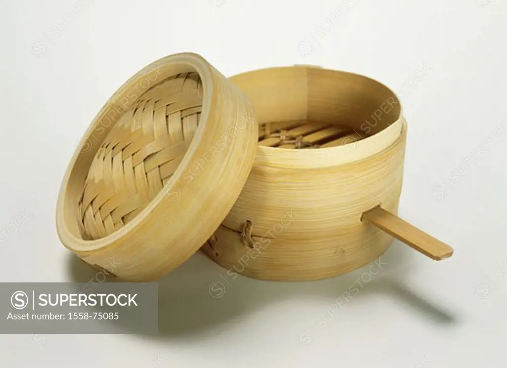 Steam pot, bamboo,   Cook dishes, bamboo muffles, muffles, Asian, Chinese, natural, nature materials, bamboo, approximately, concept, cooking, muffles...