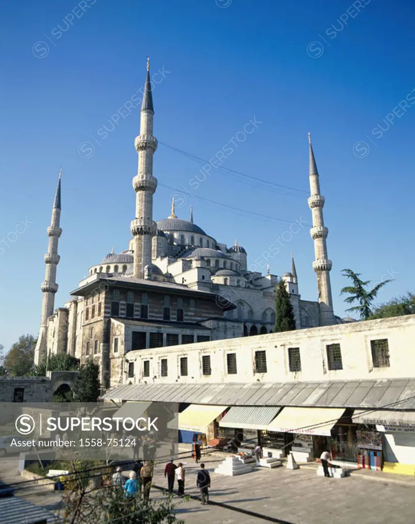 Turkey, Istanbul, Sultan Ahmet Camii   Province capital, ´blue mosque´ 17 Jh construction,  Sacral construction, architecture, culture, landmarks, sig...