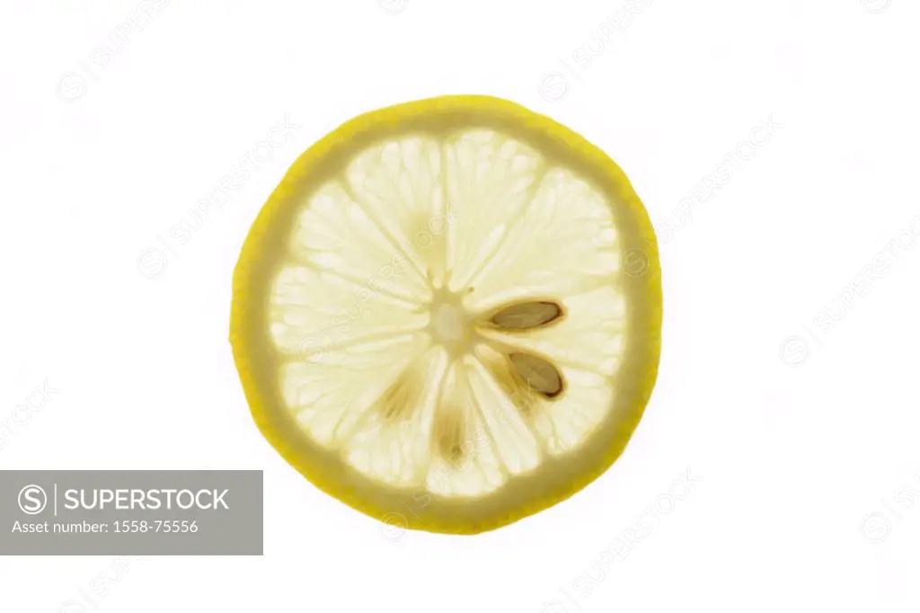 Lemon disk   Food, fruit, fruit, citrus fruit, South fruit, bragged, cut, disks, yellow, concept, newly, sour, rich in vitamins, healthy, vitamin C, v...