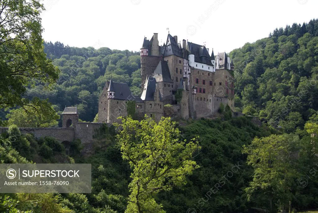 Germany, Rhineland-Palatinate, Eifel,  Castle Eltz  Series, Europe, Central Europe, sight, buildings, construction, architecture, fortress, 13.-16. Jh...