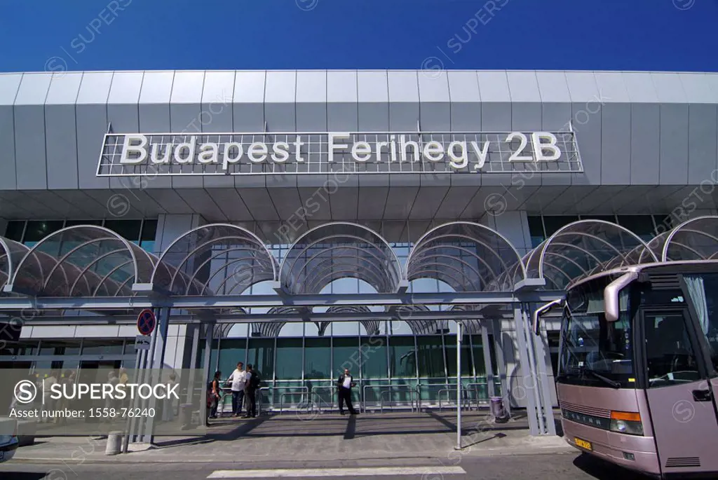 Hungary, Budapest, airport Ferihegy,  Terminal 2 B, travelers,  Europe, Central Europe, capital, trip, destination, destination, tourism, going on a t...