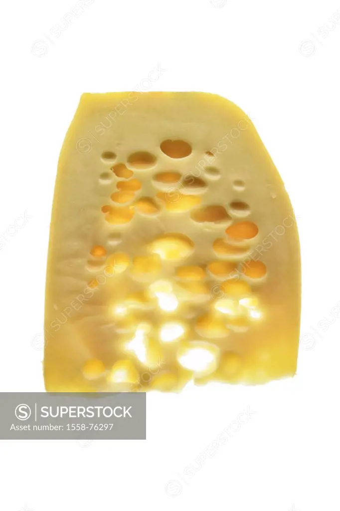 Cheese piece, Leerdamer,   truncated cheese, hard cheese, cheese Eck, cheese , Holes, cheese holes, milk product, dairy product, cheese kind, food, nu...