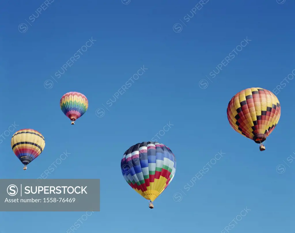 heaven, hot-air balloons, different   USA, New Mexico, Albuquerque, Hot air balloon Fiesta balloon festival festival, event, balloons, balloon trip, B...
