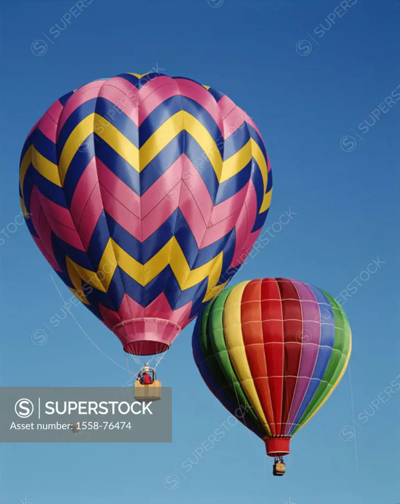 heaven, hot-air balloons, colorfully   USA, New Mexico, Albuquerque, Hot air balloon Fiesta balloon festival festival, event, balloons, balloon trip, ...