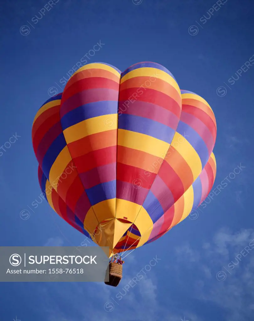 heaven, hot-air balloon, colorfully,  from below  USA, New Mexico, Albuquerque, Hot air balloon Fiesta balloon festival festival, event, balloon, ball...