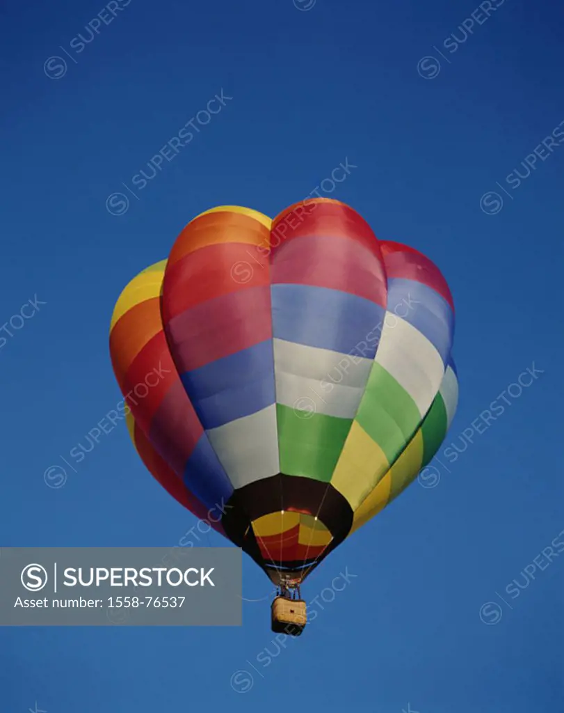 heaven, hot-air balloon, colorfully    USA, New Mexico, Albuquerque, Hot air balloon Fiesta balloon festival festival, event, balloon, balloon trip, B...