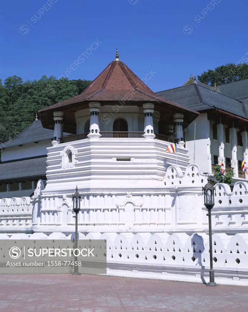 Sri Lanka, Kandy, tooth temples, detail,   Asia, South Asia, Dalada Malligawa, temples of this, Sacred tooth, temple installation, construction, archi...