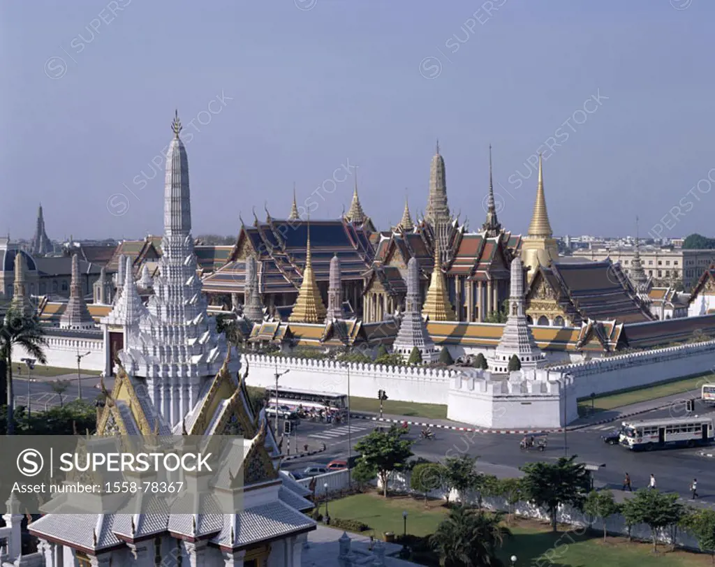Thailand, Bangkok, wade Phra Kaeo, Sacral area  Asia, southeast Asia, wade Phra Keo, Grand Palace,  Palace city, temple installation, temples, pagodas...