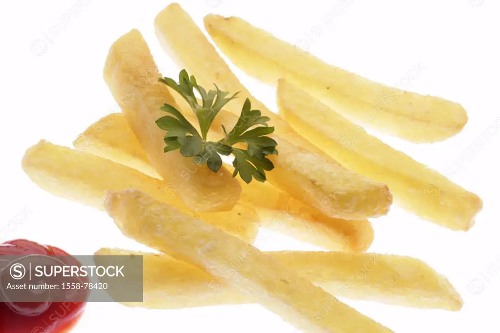 French frying, ketchup, detail   Food, , snack, snack, potato small rods, frying, nutrition, unhealthy, rich in calories, greasy, cholesterol-richly, ...