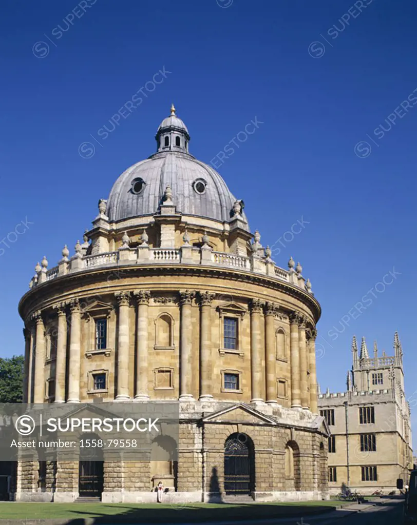 Great Britain, England, Cambridgeshire,  Oxford, Radcliffe Camera, library,  1737-49  Europe, island, university city, campuses, Oxford University, bu...