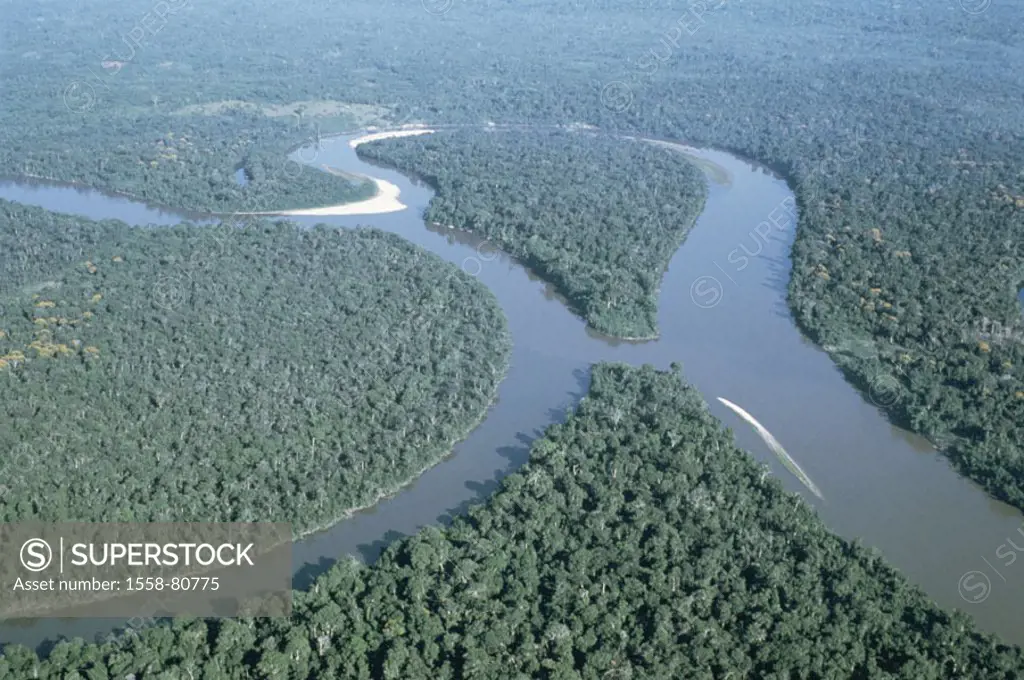 Brazil, Amazon, air reception   Series, South America, landscape, river landscape, jungles, forest, stream, river, river bed, nature, habitat, ecology...