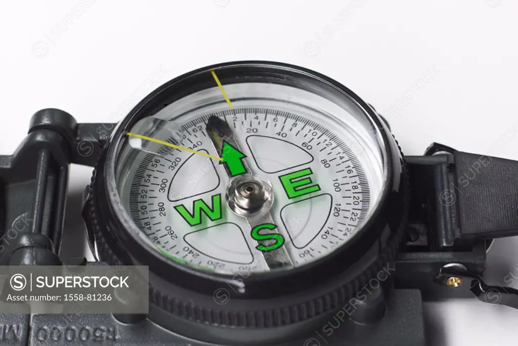 Compass   Series, measuring instrument, magnet needle, directional-sage, wind rose, signposts, location regulation, navigation, bearings, guidance, di...