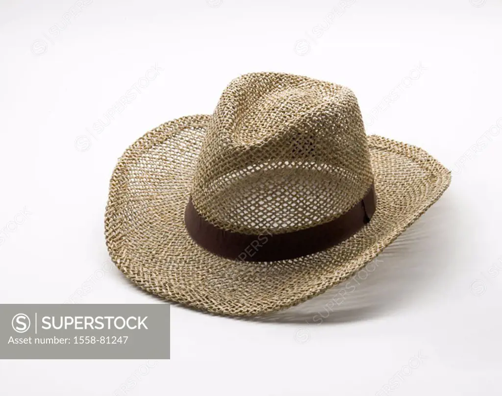 Straw hat   Hat, sunhat, sun protection, head protection, protection,  Sunburn, symbol, summer, sunny, heat, concept, Leisure time, vacation, fair-wea...