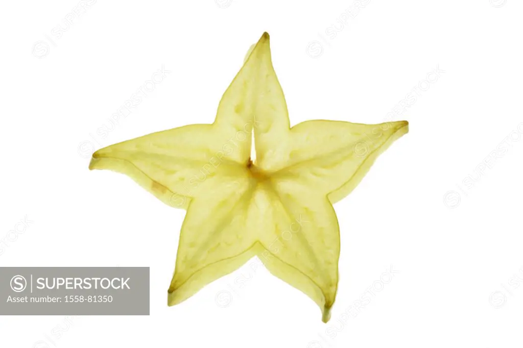 Star fruit,    Food, fruit, South fruit, exotic, tropical, Averrhoa carambola, nutrition healthy, rich in vitamins, vitamin-containing, vitamin C, cut...