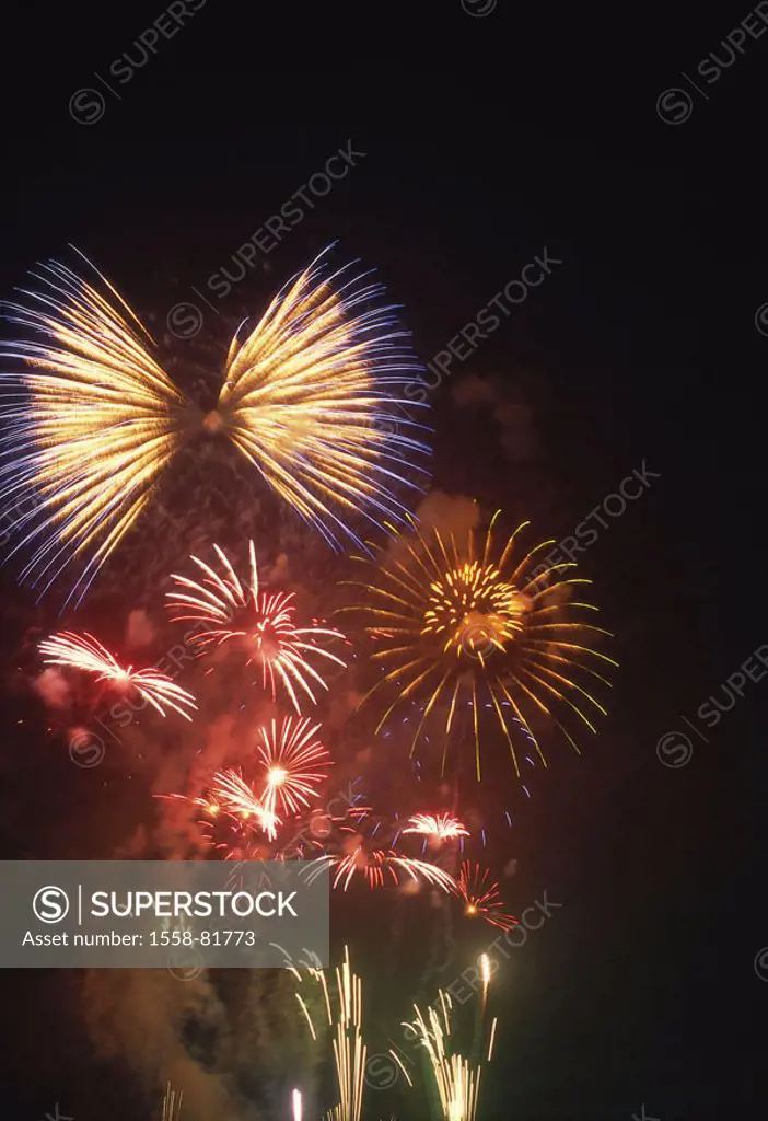 Fireworks   Series, night, night heaven, event, pyrotechnics, party, celebration, celebrates, turning of the year, New Year´s Eve, New Year´s Eve fire...