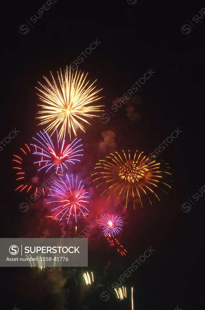 Fireworks   Series, night, night heaven, event, pyrotechnics, party, celebration, celebrates, turning of the year, New Year´s Eve, New Year´s Eve fire...