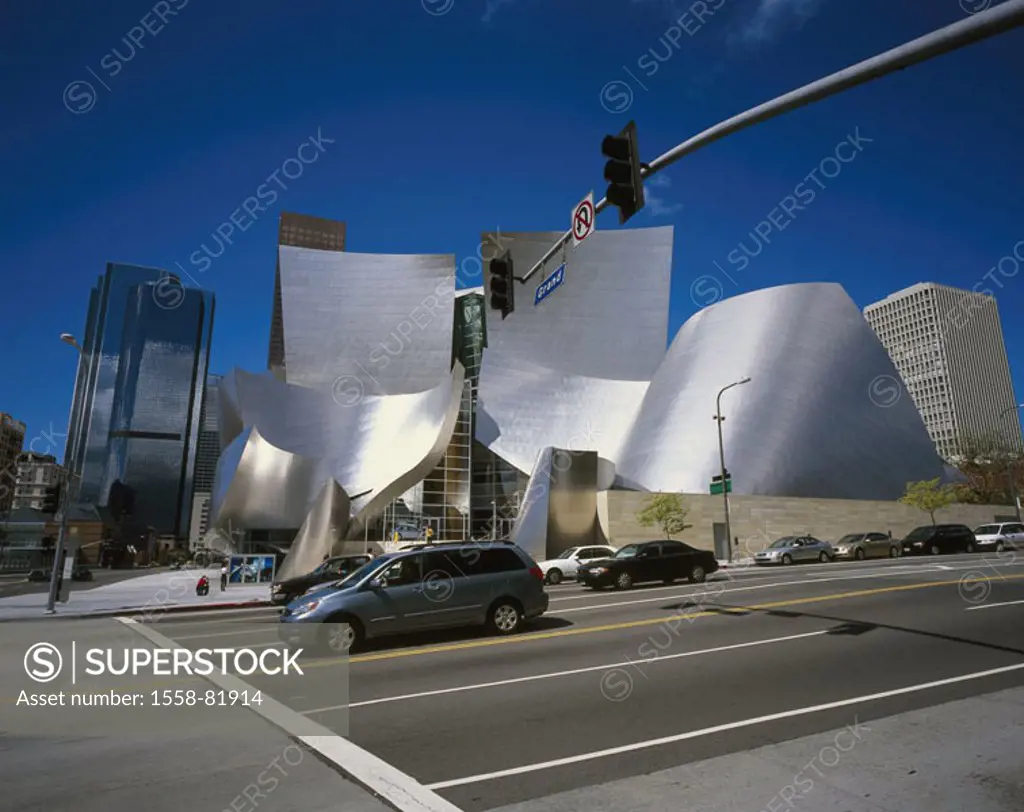 USA, California, Los Angeles,  Walt Disney Concert reverberation  North America,  United States of America, city, district Down Town sight, culture, b...