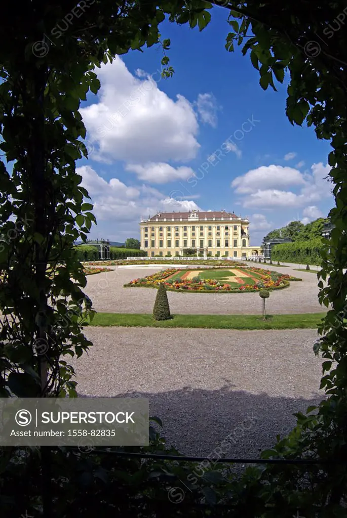 Austria, Vienna, palace Schönbrunn,  Crown prince garden, park, fountains  Series, capital, culture city, palace garden, buildings, construction, orna...