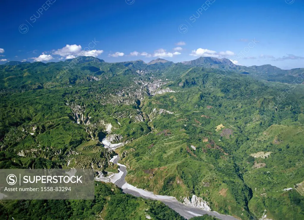 Philippines, island Luzon, Pinatubo  Volcano landscape, air reception,  Asia, southeast Asia, Malay´s archipelago, Inselgruppe, Landscape, mountains, ...