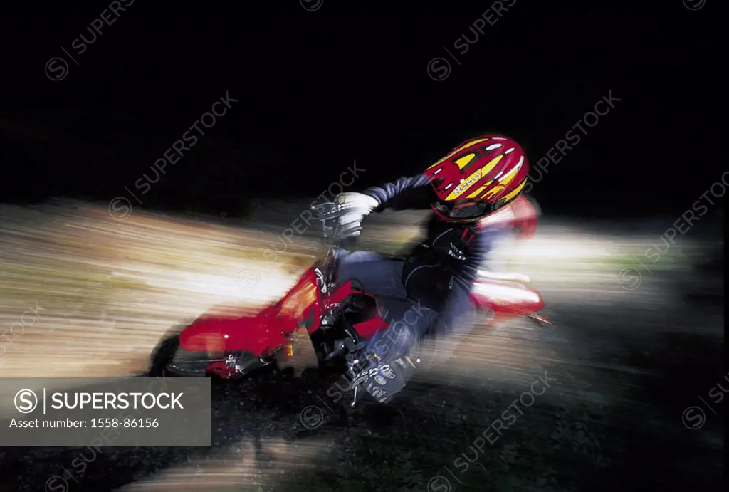 Motorcyclists, speed,  Fuzziness,   Sport, motoring, Motocross, Motocrossfahrer, motorcycle, Motorradfahren, drivers, helmet, speed, drives Speed, mit...
